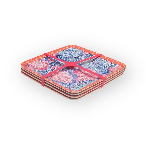 new Lilly Pulitzer ❤︎ Melamine Plates Set 4 ❤︎ Sway With Me ❤︎ Nautical Spring - Picture 7 of 15